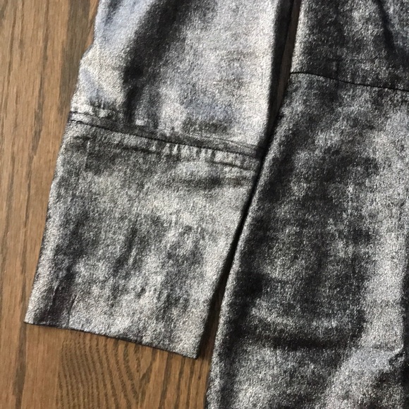 Something Navy Foil Shimmer Silver Mini Dress - Picture 4 of 8